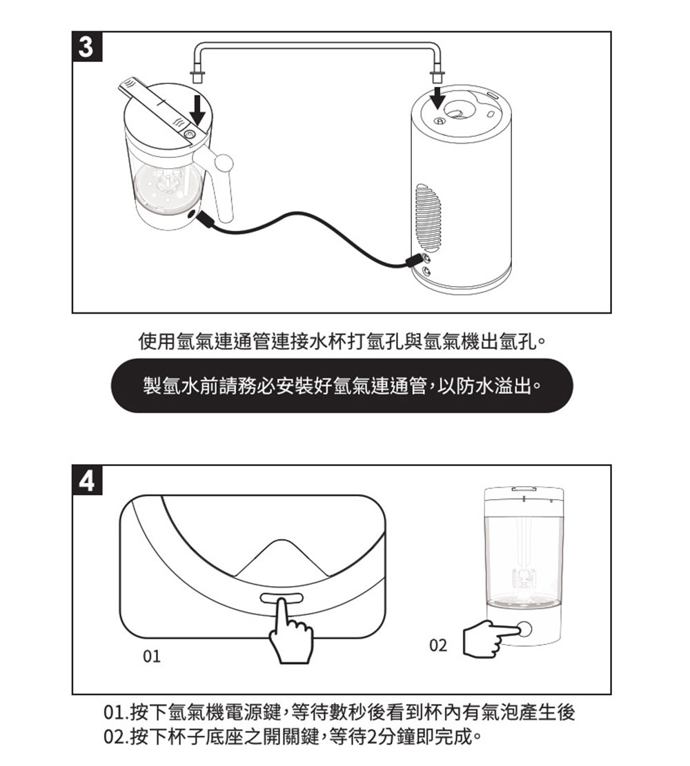 HHT200,氫水攪拌壼,使用說明